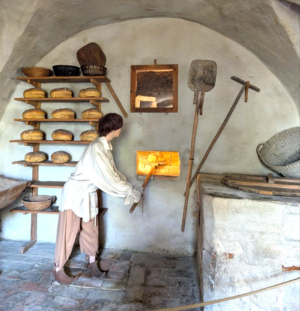 Nachbildung Backstube Burg Meersburg