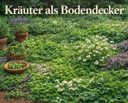 KI-generiertes Symbol-Bild zu Kräutern als Bodendecker