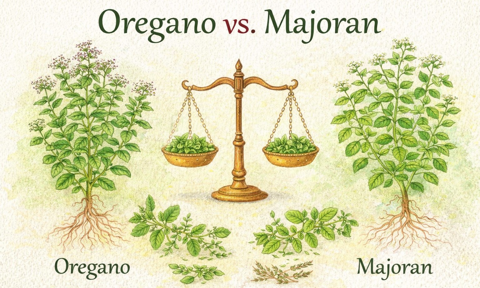 Oregano und Majoran: Der Unterschied einfach erklärt