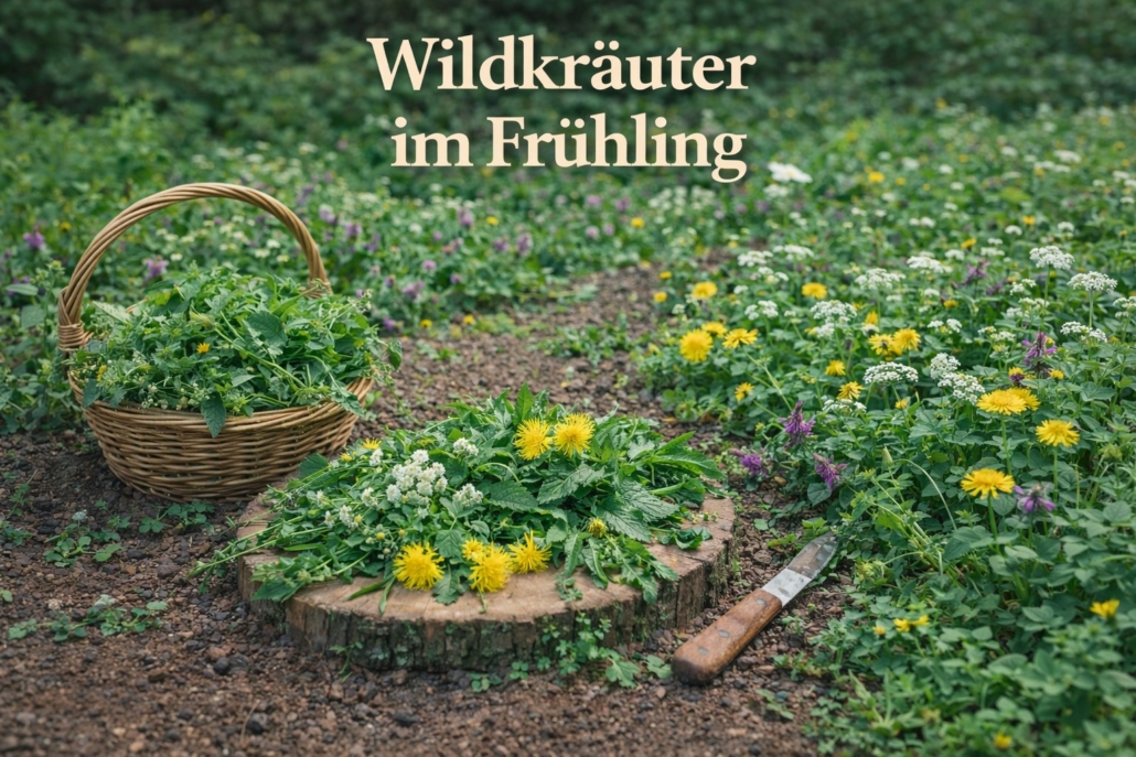 Wildkräuter im Frühling - KI-generiertes Symbolbild
