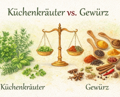 Beitrag Küchenkräuter vs. Gewürz