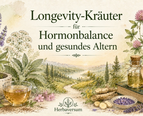 KI-generiertes Symbolbild zum Thema "Longevity-Kräuter, Hormonbalance & gesundes Altern"